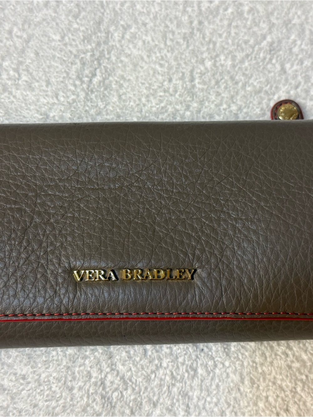 Vera Bradley Continental Pebble Leather Wallet